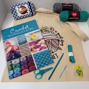 Crochet Kit with Yarn and Tools